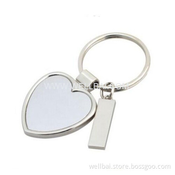 Heart Shape Plate Keychain for Promotion